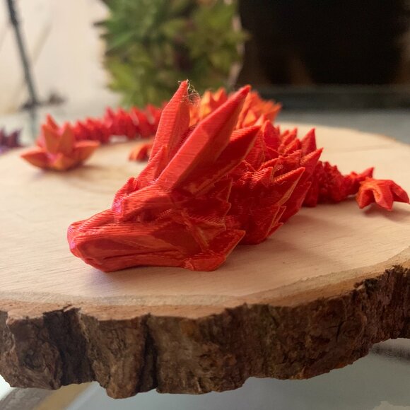 2Pcs Dragon Crystal 12" 3D Printed, Joints flexibles  Gift for Easter-(no Eggs) - Picture 10 of 12